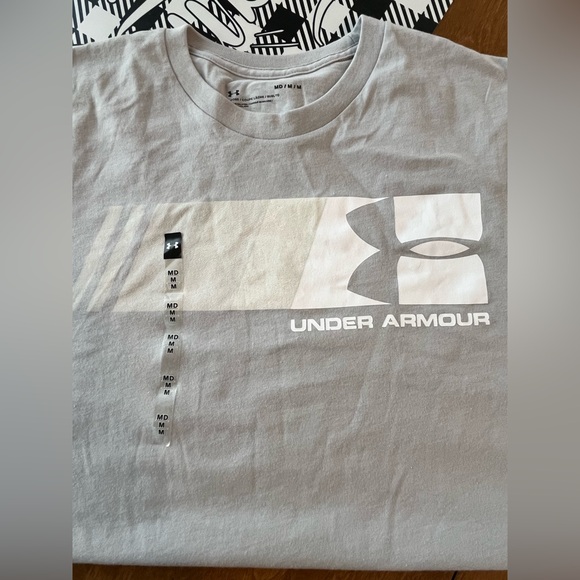 Under Armour Light Gray Short Sleeve Tee New without Tags - Picture 3 of 3